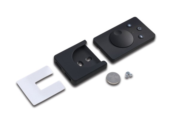 Surface mounted remote control dim black