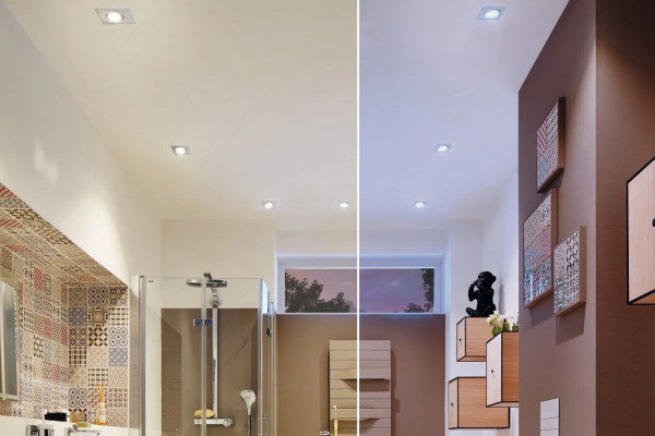 Schwenkbare LED-Einbauleuchte mit einstellbarer Lichtfarbe Dynamic SR 68