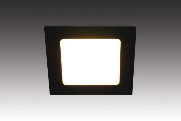 Flat metal recessed luminaire square with adjustable colour appearance Dynamic FAQ 68