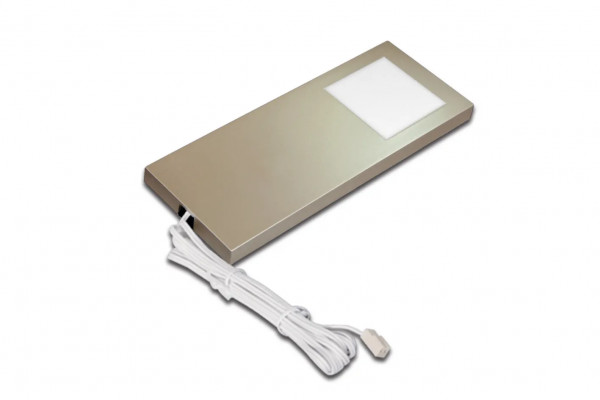 LED Slim-Pad F  5W ww  edelstahloptik