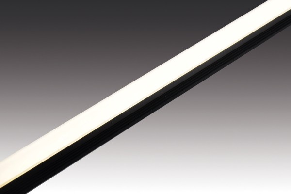 plug-in aluminium shelf light for 19mm wooden shelves with milling groove Back-Line