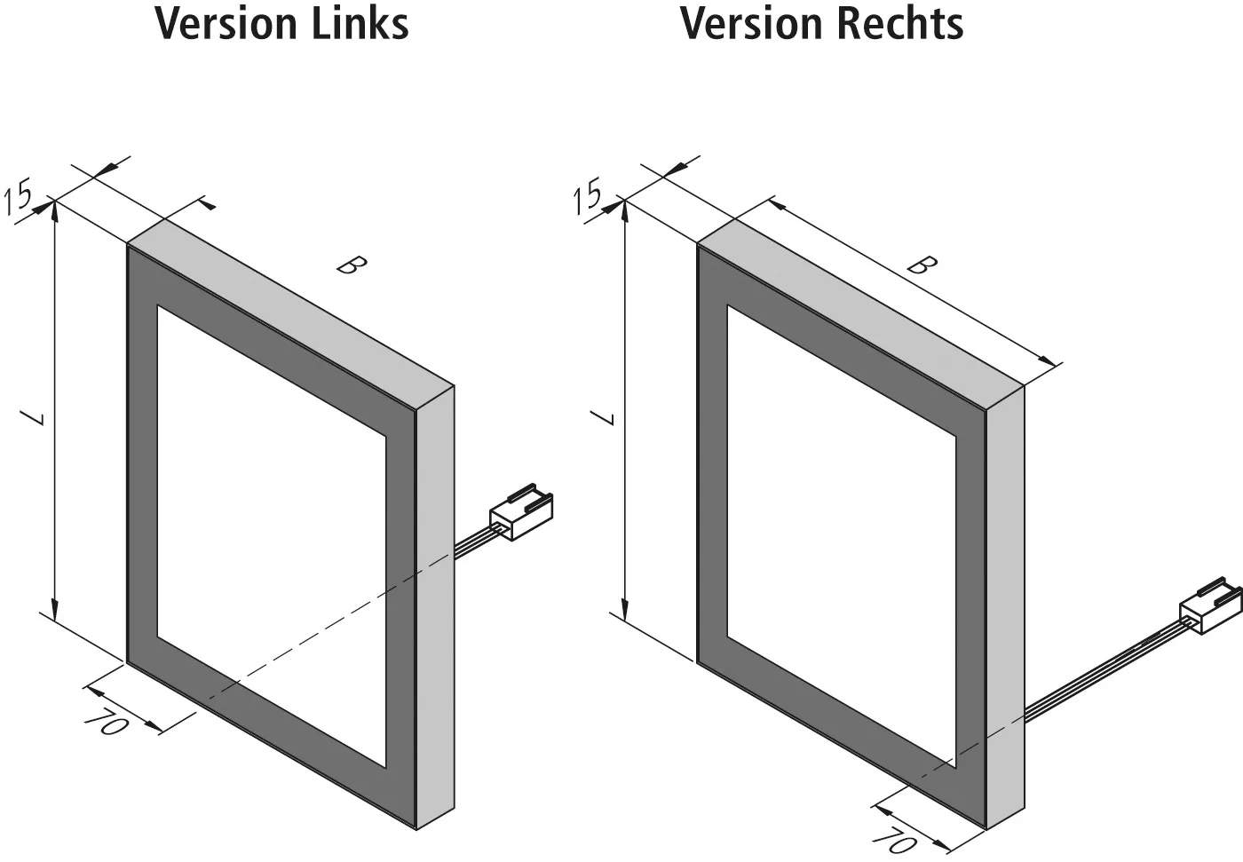 Vorschau: Leuchtfläche nach Maß Panel W
