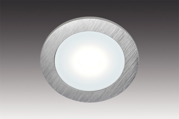 Powerful, flat aluminium recessed luminaire round AR 78
