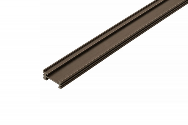 Milled profile Wood-Track 2,8m dark bronze