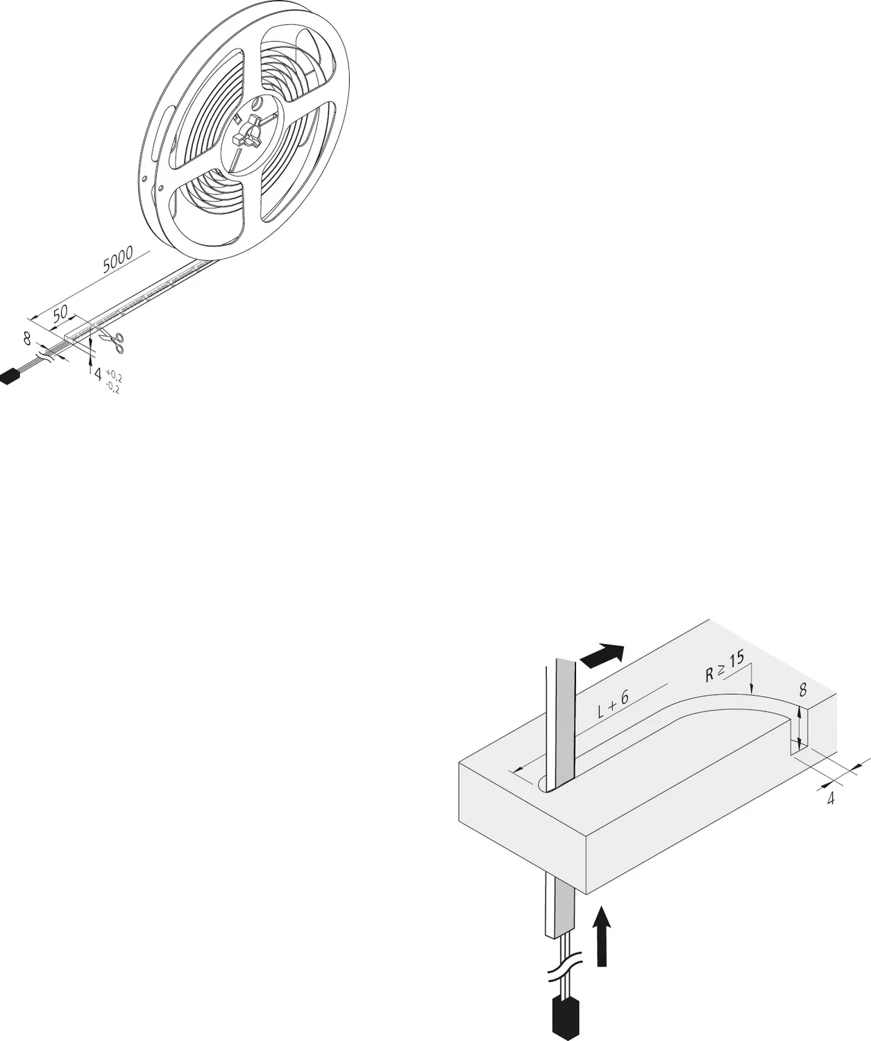 Preview: LED chase light with adjustable light colour for milling groove Run-Tape FN