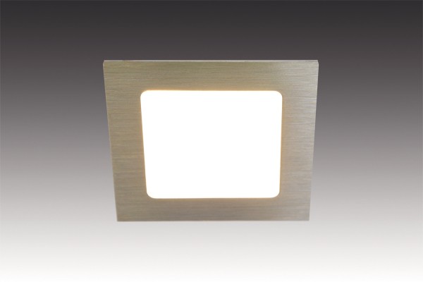 Flat metal recessed luminaire square FAQ 68