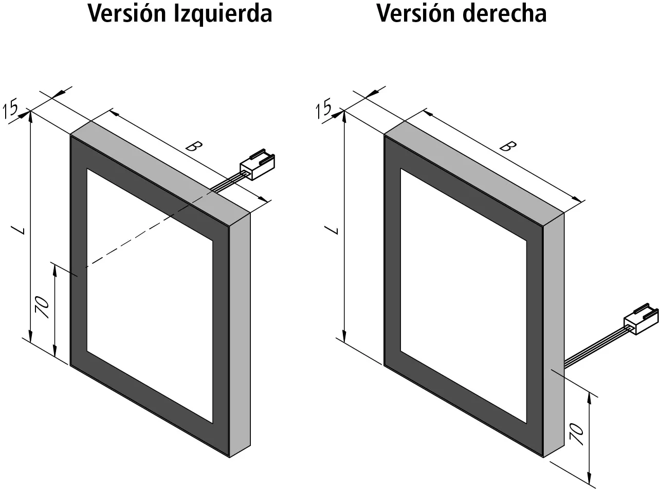 Vista preliminar: Custom-made light panel Panel W