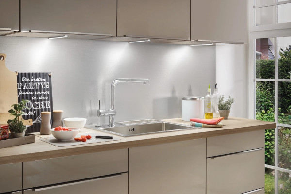 Plana luminaria LED bajo mueble con luz de superficie homogénea ADD-ON Mini
