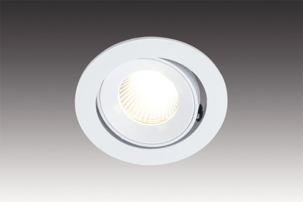 Swivel and tilt recessed ceiling spotlight for 68-80mm ceiling cut-out SR 68